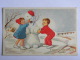 CPA - Illustrateur LAGARDE Jeanne - Bonne Et Heureuse Année - Enfants Et Bonhomme De Neige - Autres & Non Classés