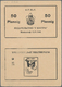02281 Russia / Russland: Menghoff Uniface Uncut Proof Pair Of Front And Reverse Of An 50 Pfennig Voucher 1 - Russia