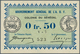 02347 Senegal: 0.50 Francs 1917 P. 1c With Center Fold And Dints In Paper, Condition: VF+. - Senegal