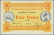 02351 Senegal: 2 Francs 1917 P. 3c, Center And Horizontal Fold, Handling In Paper, No Holes Or Tears, Cris - Senegal