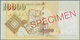 02371 Singapore / Singapur: 10.000 Dollars ND(1999) SPECIMEN, P.44s With The Original Plastic Cover From T - Singapore