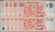 02372 Singapore / Singapur: Set With 10 Banknotes 10 Dollars 2004-2016, P.48a, All With Prefix 9AA In UNC - Singapore