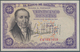 02431 Spain / Spanien: 25 Pesetas 1946 Specimen P. 130s, Cancellation Perforation, With Regular Serial Num - Other & Unclassified