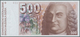 02467 Switzerland / Schweiz: 500 Franken 1992 P. 58c, Key Note, Very Light Center Fold, No Holes Or Tears, - Zwitserland