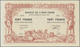 02473 Tahiti: Highly Rare Condition 100 Francs 1920 P. 6b, Unfolded, Original Crisp, No Tears, Only Pinhol - Otros – Oceanía