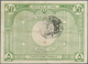 02503 Tunisia / Tunisien: 50 Centimes 1920 P. 48, Horizontal And Vertical Fold, Still Strong Paper And Nic - Tunesien