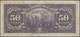 02532 Turkey / Türkei: 50 Lira ND(1942) P. 142a, 3 Stronger Vertical Folds, Stamped 3 Times On Front, No H - Turquia