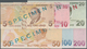 02563 Turkey / Türkei: Set Of Series 6 Specimen Banknotes 5 To 200 Lira 2009 P. 222s-227s, All In Conditio - Turquia