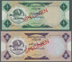 02571 United Arab Emirates / Vereinigte Arabische Emirate: Set Of 5 SPECIMEN Banknotes Containing The Deno - Verenigde Arabische Emiraten