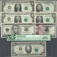 02594 United States Of America: Set With 14 Banknotes All With Radar Serial Numbers Containing 1 Dollar 19 - Other & Unclassified