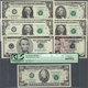 02594 United States Of America: Set With 14 Banknotes All With Radar Serial Numbers Containing 1 Dollar 19 - Altri & Non Classificati