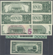 02594 United States Of America: Set With 14 Banknotes All With Radar Serial Numbers Containing 1 Dollar 19 - Other & Unclassified