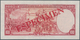 02600 Uruguay: 100 Pesos 1939 Specimen P. 39s, Zero Serial Numbers, Red Specimen Overprint, Light Handling - Uruguay