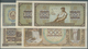 02626 Yugoslavia / Jugoslavien: Set With 5 Banknotes Of The 1946 Issue With 50, 2 X 100, 500 And 1000 Dina - Yugoslavia