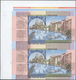 02655 Testbanknoten: Rare Uncut Sheet Of 2 Unfinished Test Note Proof Prints Of The Bulgarian National Pri - Fiktive & Specimen