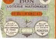 BON  DE PARTICIPATION  LOTERIE NATIONALE ( Offert Par MONOPRIX ) - Billets De Loterie