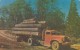 Logging Truck, Timber Lumber Industry Transportation, C1950s Vintage Postcard - Autres & Non Classés