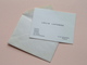 2 Carte De Visite ( Louis Lafarge / Marcel Decaux ) Hotel Branche PARIS - Enveloppe Stamp 1954 > Gand ( CDV ) ! - Tarjetas De Visita