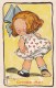 AL64 Artist Signed Wandersheim?? - Cute Little Girl, Chase Me! - Other & Unclassified