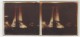 4  Photo Stereoscopique Exposition Coloniale  Feux D'artifice - Glass Slides