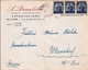 Lettre Milano Italia Brambilla Tessuti Confezioni Svizerra Suisse Tissus Confection - 1946-60: Storia Postale