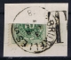 Belgium OBP Nr TX1 Halved On Fragment  Obl./Gestempelt/used - Francobolli