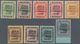 05029 Brunei: 1922, Malaya-Borneo Exhibition Complete Set Of 9 Mint Hinged ($1 From Lower Margin), SG. £ 2 - Brunei (1984-...)