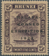 05033 Brunei: 1922, Malaya-Borneo Exhibition 25c. Deep Dull Purple With REVERSED Watermark, Mint Hinged Wi - Brunei (1984-...)