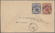05037 Brunei: 1928, 4 C Maroon And 8 C Ultramarine, Mixed Franking On Cover With Cds BRUNEI, 4 APR 1928 (P - Brunei (1984-...)