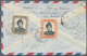 05107 Brunei - Stempel: LABI (type D2): 1968/74, Four Covers Incl. Airmails And Two Registered With Black/ - Brunei (1984-...)