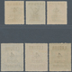 05209 Labuan: 1899, Pictorial And Coat Of Arms Definitives Surcharged '4 CENTS' Complete Set Of 12 Incl. T - Other & Unclassified