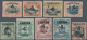 05211 Labuan: 1899, Pictorial And Coat Of Arms Definitives Surcharged '4 CENTS' Complete Set Of Nine Fine - Other & Unclassified