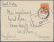 05233 Labuan: 1939, Straits Settlements Used In Labuan: 4 C Orange KGVI, Single Franking On Printed Matter - Other & Unclassified