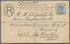 05314 Malaiische Staaten - Straits Settlements: 1900 (13.03): 5 C. Registered Postal Stationary Envelope W - Straits Settlements