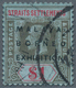 05376 Malaiische Staaten - Straits Settlements: 1922, Malaya-Borneo Exhibition $1 Black And Red/blue Wmk. - Straits Settlements
