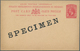 05380 Malaiische Staaten - Straits Settlements: 1922 UNISSUED Postal Stationery Card 8c. Carmine On Buff, - Straits Settlements