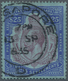 05381 Malaiische Staaten - Straits Settlements: 1923, KGV $25 Purple & Blue/blue Wmk. Mult. Script CA Fine - Straits Settlements