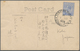 05383 Malaiische Staaten - Straits Settlements: 1924, 8 C Ultramarine KGV, Single Franking On Realphoto Pp - Straits Settlements