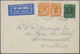 05416 Malaiische Staaten - Straits Settlements: 1932, 2 X 4 C Orange And 50 C Black/emerald KGV, Mixed Fra - Straits Settlements