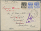 05505 Malaiische Staaten - Straits Settlements: 1941, FORCES MAIL: KGVI 12c. Ultramarine (2) + 1c. Black U - Straits Settlements