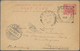 05562 Malaiischer Staatenbund: 1907, 3 C Carmine Tiger Psc With Sqared Circle Dater TELOK ANSON, 17 JU 190 - Federated Malay States