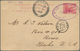 05567 Malaiischer Staatenbund: 1912, 3 C Carmine Tiger Psc With Triple Oval Handstamp POST OFFICE / TANJON - Federated Malay States