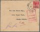 05630 Malaiische Staaten - Britische Militärverwaltung: 1946 (22.2.), KGVI 8c. Scarlet Single Use On Cover - Malaya (British Military Administration)