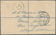 05680 Malaiische Staaten - Johor: 1923, INCOMING MAIL, South Africa: 6 D Blue KGV Registered Pse Uprated W - Johore