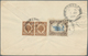 05853 Malaiische Staaten - Kedah: 1923, 2 X 1 C Brown And 10 C Blue/sepia, Mixed Franking On Cover With Cd - Kedah