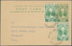 06001 Malaiische Staaten - Kelantan: 1938 (31.1.), Sultan Ismail Stat. Postcard 2c. Green Uprated With Two - Kelantan