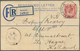 06042 Malaiische Staaten - Malakka: 1912 Postal Stationery Registered Envelope 10c. Of Straits Used To The - Malacca