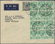 06058 Malaiische Staaten - Malakka: 1936 Airmail Cover From ASAHAN, Malacca To Great Britain Franked By 19 - Malacca