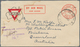 06064 Malaiische Staaten - Malakka: 1941, Australia WWII YMCA Airmail Envelope With Printed Red 'POSTAGE P - Malacca