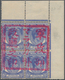 06076 Malaiische Staaten - Malakka: Japanese Occupation, 1942, KGVI 15 C., A Top Right Margin Corner Block - Malacca